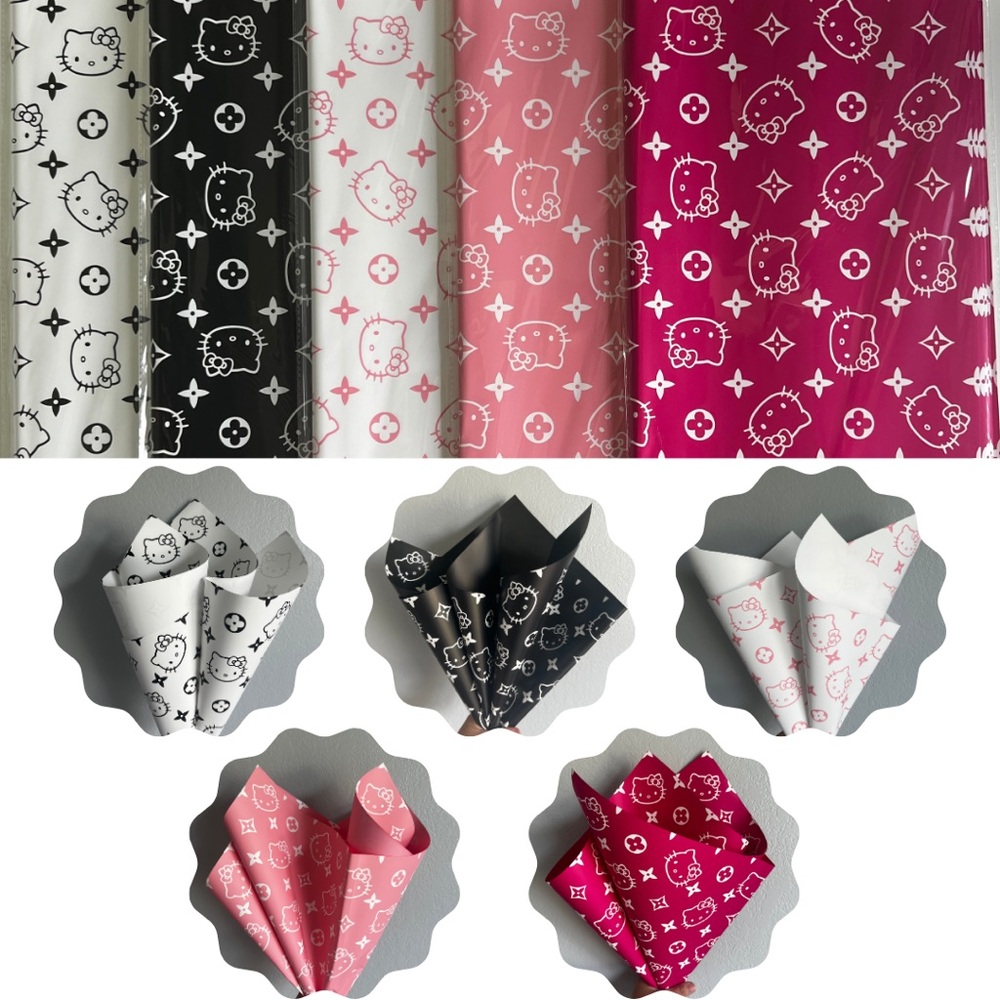 Hello Kitty Korean Floral Paper